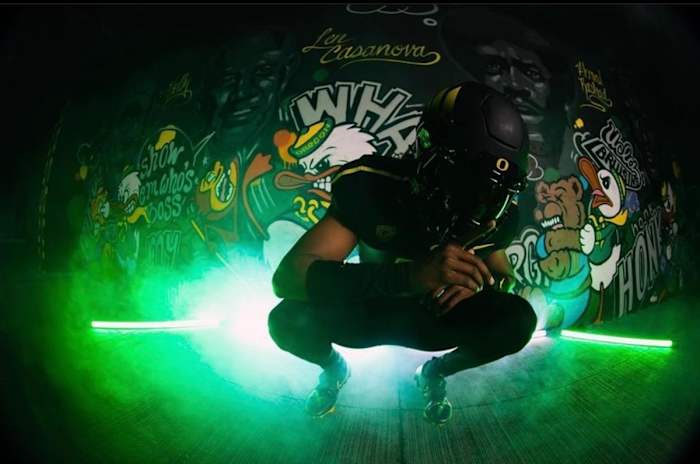 Jaden Rashada Oregon Backdrop